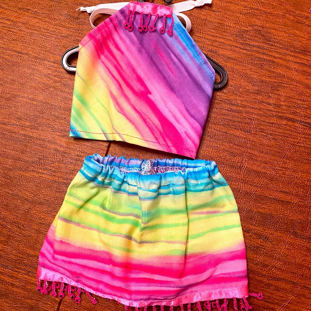 18” Doll Rainbow Outfit